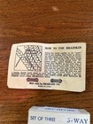 Vintage Braid-aid Set Of 3 3-way Rug Braiding Tools   Braidkin Needle Usa