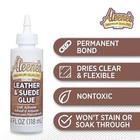 Aleene s Leather   Suede Glue  Adhesive For Crafts  Embellishments - 4 Fl Oz