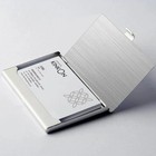 Stainless Steel Card Holder Case Pocket Metal Wallet For Id Credit Business Card