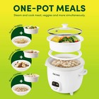 Aroma 6-cup Rice Cooker   Food Steamer With Bonded Granite Nonstick Ceramic