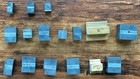 Vintage Letterpress Printing Blocks Metal Wood Type Serif Letters Lot Of 16