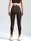 Coffee Color Women Yoga Legging Sports Pant High Rise 25  Size L New