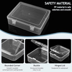 Bead Organizer Box 30 Mini Clear Storage Containers For Jewelry With Hinged Lid 