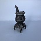 Vintage Small Cast Iron Pot Belly Stove