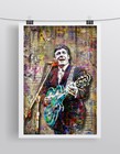 Carl Perkins Poster Carl Perkins Guitar Print Pop Art Free Shipping Us
