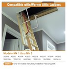 55-1 Attic Ladder Spreader Hinge Arms Compatible With Werner Models Mk