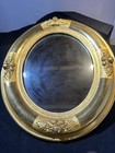 Vintage Gold Gilt Oval Wall Mirror 8x10 Oval Or Vanity Tray