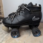 Cobra Black Roller Derby Skates Cobra Power Formula Wheels Size 8