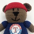 Texas Rangers 10  Crochet Bear Handmade Amigurumi Plush Teddy Stuffed Animal Toy