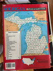 Michigan Atlas   Gazetteer Detailed Road Map County By County Camping Hunting   