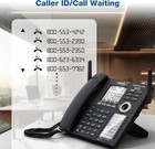 Vtech Am18447 4-line Small Business Corded Phone System Answering Machine Black