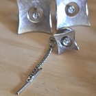 Vintage Rhinestone Jewelry Mixed Lot Earrings Bracelet Tie Clip Gold silver