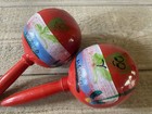 Handpainted Gourd Maracas   Mini Tambourine Musical Instruments Set 3