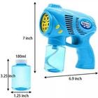 2 Bubble Guns With Bottles Refill Solution  10oz Total  Pink   Blue