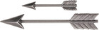 Arrows Adornments  6 Charms Per Pack  Various Sizes  Antique Nickel Finish  Th93
