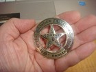 Franklin Mint Texas Rangers Frontier Battalion Sterling Silver  925 Badge