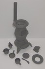 Vintage Old Mountain 13  High Cast Iron Pot Belly Stove W accessories 