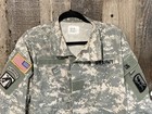 Army Digital Camo Combat Uniform Full Zip Rip Medium Usa Coat Jacket Airborne