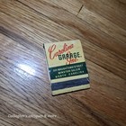 Rare Unused Carolina Garage Inc Winston-salem Nc Vintage Front Matchbook Cover 