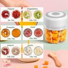300ml Electric Garlic Chopper  6 Blades Garlic Grinder Mini Vegetable Chopper us