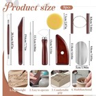 8 Pcs Pottery Tools Kit Wooden Polymer Clay Sculpting Practical Tool Set