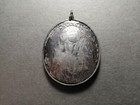 Antique Russian Gilt Silver Religious Pendant 18 19thc