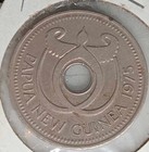 1975 - Papua New Guinea Coin  f   mint Error  Centre Punch Off-centre 
