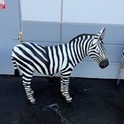 Zebra Life Size Resin Statue Zoo Circus Safari Theme Decor Animal Display Prop