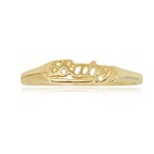 Avora 10k Yellow Gold  baby  Script Ring  Size 3  - 3