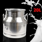 20l 5gallon Stainless Steel Milk Can Wine Pail Bucket Tote Jug Rice Storage Seal