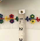 Vintage 1960s Pretty Sewing Craft 2 Inch Nylon Chiffon Embroidered Trim 30 Yards
