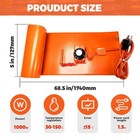 55 Gallon Metal Drum Heater  1000w Drum Pail Heater  Silicone Barrel Band Warmer