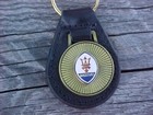 Maserati Antique Gold Leather Key Fob Nos Custom-made High-quality