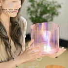 Cvnc 432hz 7  Pink Clear Alchemy Chakra Quartz Crystal Singing Bowl Sound Heal