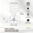 Gu24 13watt 2700k 900lm Cfl Light Bulbs  T3 Spiral Gu24 Base 2 Prong Soft White