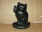 Vintage 1920 s Hubley Cat Statue Cast Iron Doorstop Victorian Door Stop
