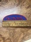 Von Dutch Patch Rare Iron On 4    Hat Retro Logo Red Blue