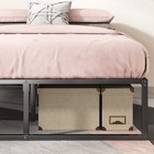 Zinus Lorelei 14 Inch Metal Platform Bed Frame  Mattress Full  Black