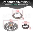 Starter Clutch Idler Gear Gasket For Kawasaki Teryx 750 Krf750 4x4 2008 - 2012