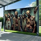 Halloween Haunted House Backdrop 71x43 In Spooky Party Decor Halloween Photo Bac