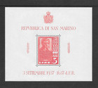 San Marino Scott 186 - 187 Mnh Souvenir Sheet Issue - 1938 Lincoln Bust