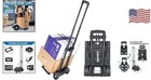 Compact Folding Dolly Cart With Expandable Base - Ideal For Luggage And Travel