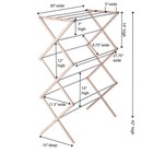 5001 Collapsible Folding Wooden Clothes Drying Rack For Laundry   Pre Assembled