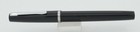 Esterbrook A101 Black   Chrome Aerometric Fountain Pen - 1551 Medium Nib - 1950s