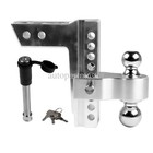 18500lbs Aluminum Trailer Hitch 2 5-inch Receiver 2  And 2-5 16  Balls 2 Locks