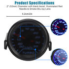 Universal 2  52mm Digital Boost Gauge 0-35 Psi Pressure Turbo Meter Smoked Face