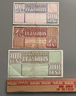 Ww2 Rare Set Of 3 Banknotes Kz Westerbork Camp Netherland 1944 Jewish Judaica