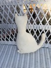 Handmade Fabric Cat Doll Figure W  Patchwork Body   Stitched Glasses