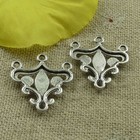 Free Ship 140 Pcs Tibetan Silver Earring Connectors 21x20mm L-4560