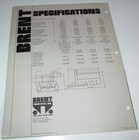  brent 400 550 650 800 Grain Cart Sales Brochure Original  1981